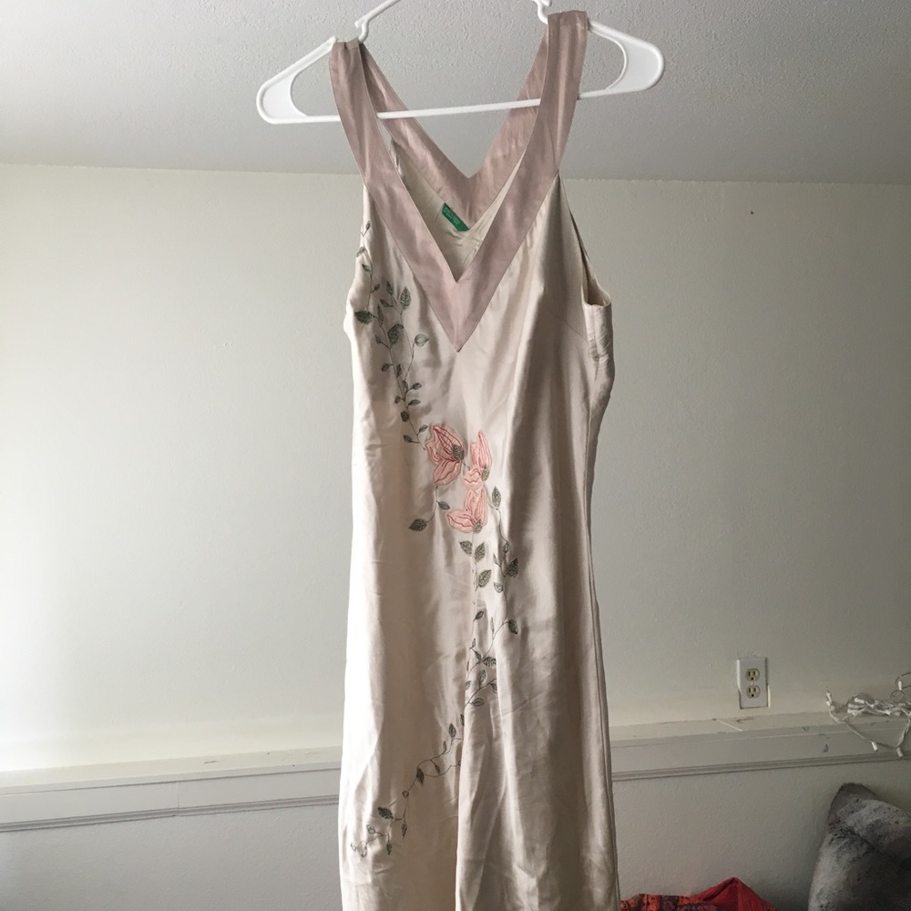 Embroidered Chinese Silk Nightgown